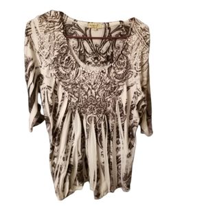 One World Large Boho Style Top